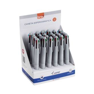 CANETA RETRATIL 4 CORES 1.0 MM - CA0520 - DPL 24 - BRW