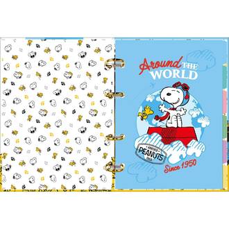 CADERNO ARGOLADO COLEGIAL 80FLS - 351377 - SNOOPY - UN - TILIBRA