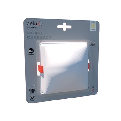 PAINEL LED EMB SEM BORDA QUAD 18W 4000K 1400lm 12cm AVANT
