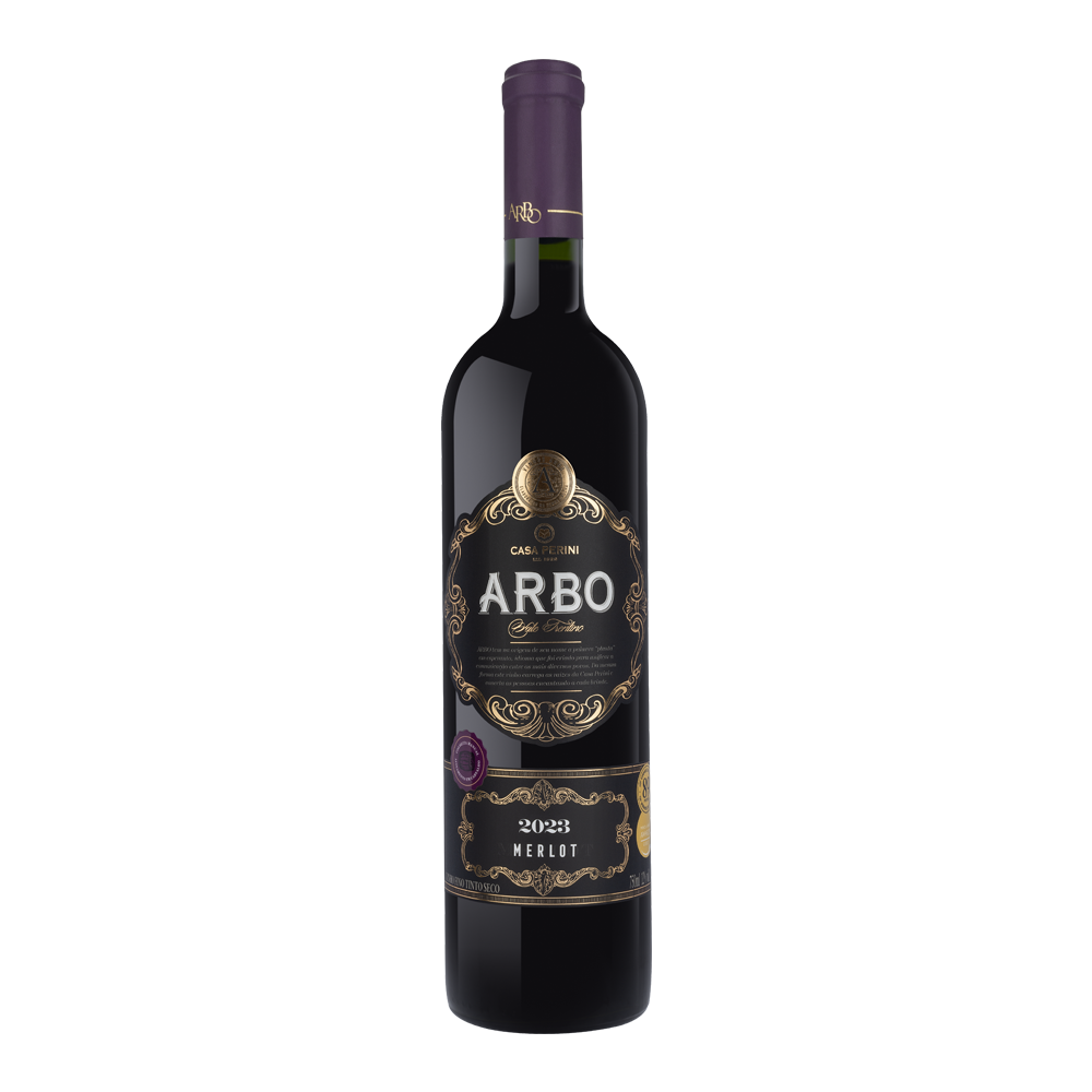 VINHO TINTO MERLOT (750ML)-ARBO