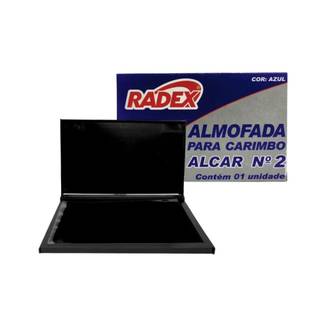 ALMOFADA P/ CARIMBO N2 COM TINTA - AZUL - UN - RADEX