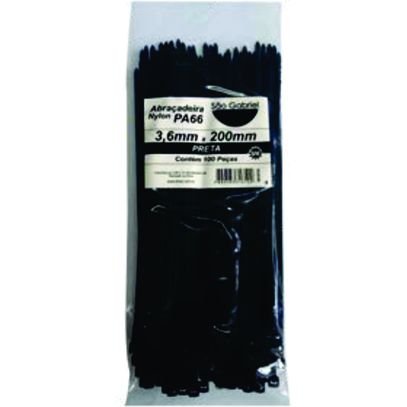 CINTA LACRE 2,5x150 PRETA NYLON PA66 TBT