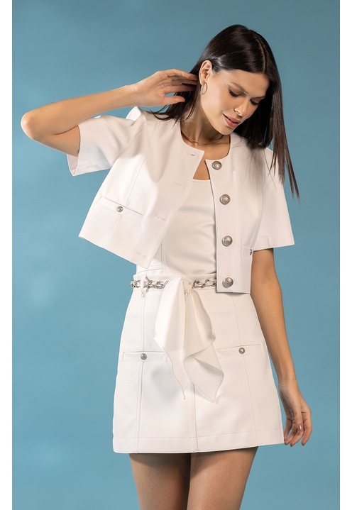 Mini Saia Sardenha Off White - 2