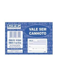 TALAO VALE SEM CANHOTO 100 FOLHAS 104X77MM - 10078 - PCT 20 - SAO DOMINGOS