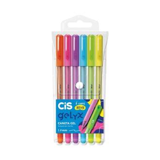 CANETA GEL GELYX  NEON C/6 1,0MM - 57116 - UN - CIS