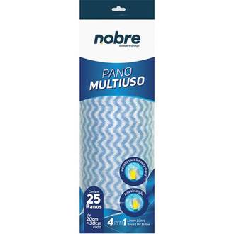 PANO MULTIUSO ROLO C/25 20X30CM - 39732 - AZUL - UN - NOBRE