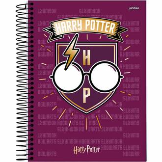 CADERNO UNIV CAPA DURA 10X1 200FLS - HARRY POTTER - PCT 4 - JANDAIA