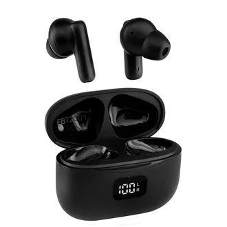 FONE INTRA C/MICROFONE BT TWS FBT2001 - PRETO - UN - MAXPRINT