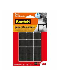 ANTI DESLIZANTE PRETO QUADRADO MÉDIO 25X4 C/12-HB004262836 - UN - 3M