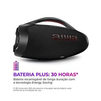 CAIXA DE SOM BT 200W - BOOMBOX PLUS - AWS-BBS-01B - PRETO - UN - AIWA