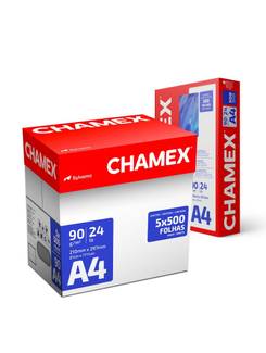 PAPEL CHAMEX 90G 500FLS - A4 - CX 5 - CHAMEX