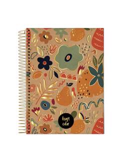 CADERNO COLEGIAL CAPA DURA 1X1 80FLS - 72923-26 - KRAFT COLOR - UN - JANDAIA