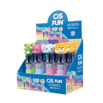 CANETA ESFER FUN MINI 4X1 - 58390 - DPL 12 - CIS