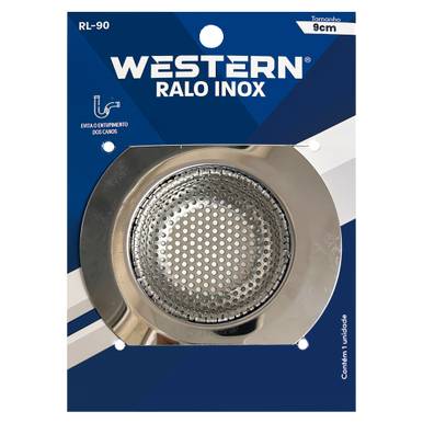 RALINHO CESTO INOX PARA PIA 9 CM WESTERN