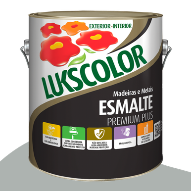 ESMALTE SINTÉTICO LUKSCOLOR BASE SOLVENTE ALTO BRILHO PLATINA 3.6L