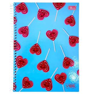 CADERNO UNIV CAPA DURA 10X1 160FLS - VIBE FEM - UN - TILIBRA