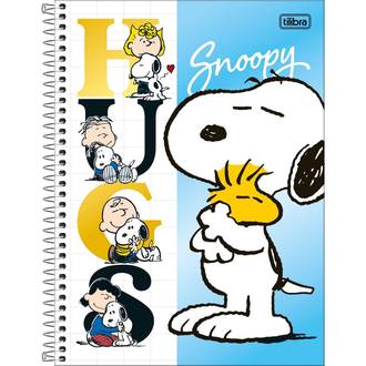CADERNO UNIV CAPA DURA 1X1 80FLS - 396052 - SNOOPY - PCT 4 - TILIBRA
