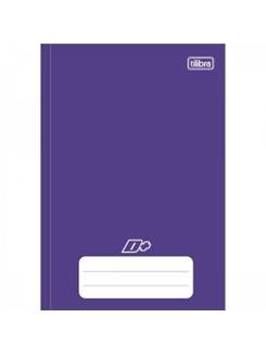 CADERNO 1/4 BROCHURA CAPA DURA 96FLS - D+ COLOR - ROXO - PCT 10 - TILIBRA