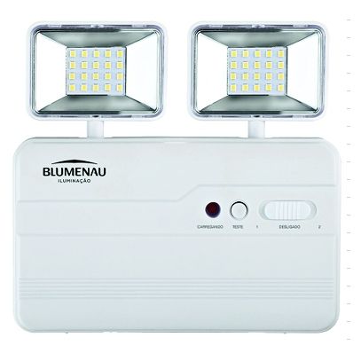 ILUM EMERG LED 2 FAROIS 1200lm BIV BLUMENAU