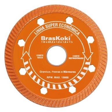 DISCO DIAMANTADO BRASKOKI 110 MM TURBO