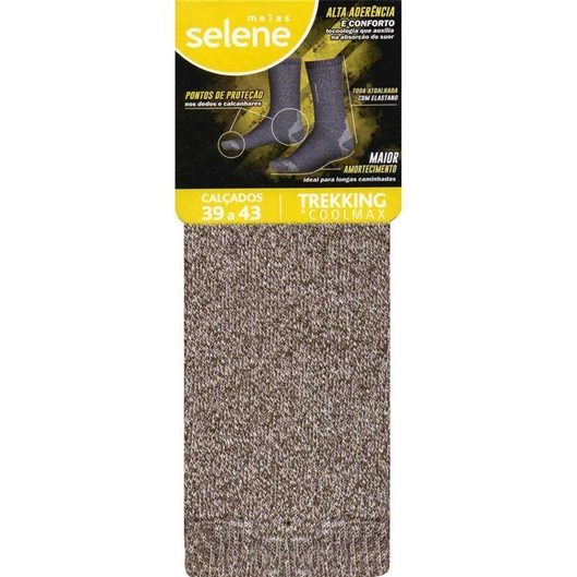 MEIA ESPORTIVA TREKKING SELENE CAQUI