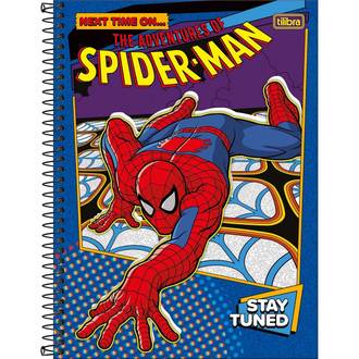CADERNO UNIV CAPA DURA 1X1 80FLS - 367001 - SPIDER MAN - PCT 4 - TILIBRA