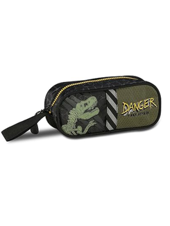 ESTOJO ESCOLAR DUPLO T-REX ATTACK - TX25029E - UN - CLIO