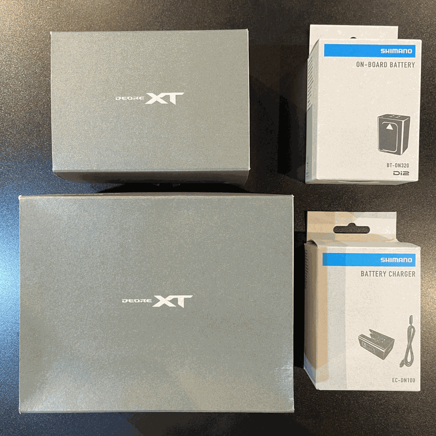 KIT de Upgrade Shimano Original Deore XT M8250 Di2 Eletrônico de 12 Velocidades