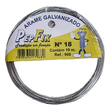 ARAME GALVANIZADO PEPFIX Nº 18 10 M
