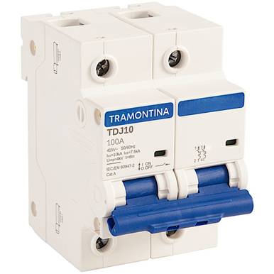DISJUNTOR TRAMONTINA TDJ10 CURVA C 100 AMPERES 2P