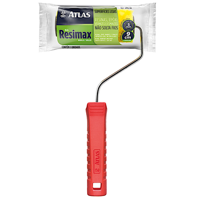 ROLO DE LÃ DE SINTÉTICA EPOXI E RESINAS ATLAS RESIMAX 09 CM C/SUPORTE