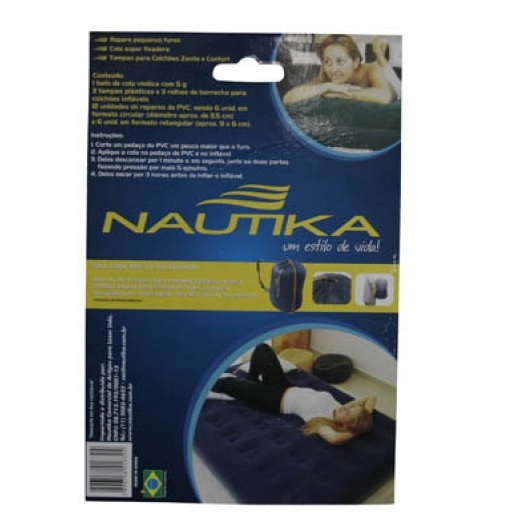 KIT DE REPAROS PARA COLCHÃO INFLÁVEL NAUTIKA