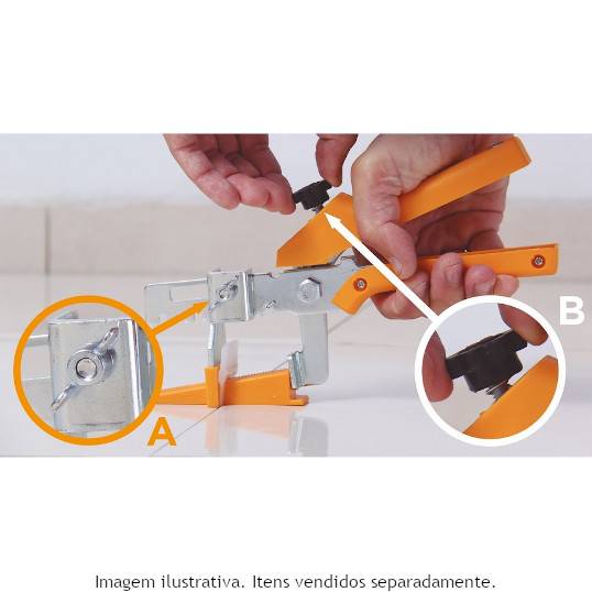 BASE NIVELA PISO CORTAG TRANSPARENTE - PACOTE COM 50 UNIDADES 1.5 MM