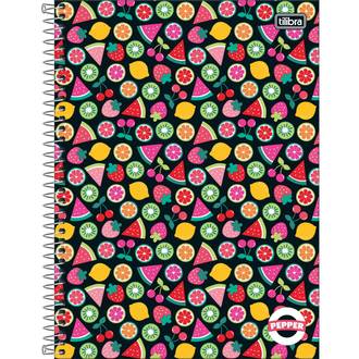 CADERNO UNIV CAPA DURA 10X1 160FLS - PEPPER FEM - UN - TILIBRA