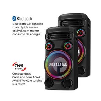 CAIXA DE SOM BT 1600W - TORRE - AWS-T1W02 - PRETO - UN - AIWA