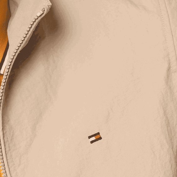 JAQUETA MASCULINA CASUAL GOLA ALTA BEGE TOMMY HILFIGER