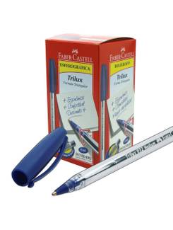 CANETA TRILUX 032 1,0MM - AZUL - CX 50 - FABER