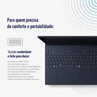 NOTEBOOK 16" FE16 R5-5625U/16GB/512GBSSD/W11 - GRAFITE - UN - VAIO