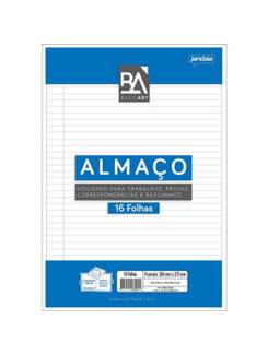 PAPEL ALMACO PAUTADO C/16FL  - UN - JANDAIA