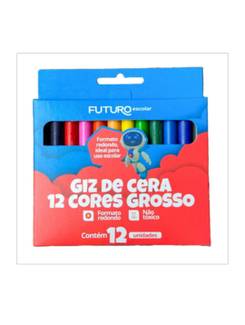 GIZ DE CERA GROSSO 12 CORES - FE062203 - PCT 12 - FUTURO