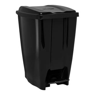 LIXEIRA PLASTICA C/PEDAL 20L - 3073 - PRETO - UN - JAGUAR