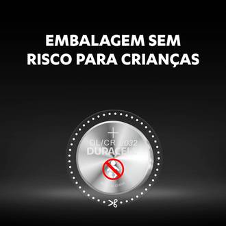 PILHA MOEDA CR 2032 2UN. - UN - DURACELL