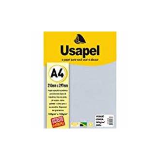 PAPEL VERGE 180G 50FL A4 25028 - CINZA - UN - USAPEL