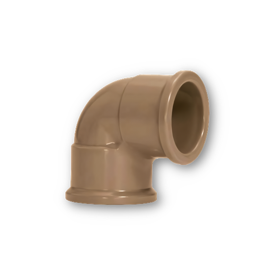 JOELHO DE PVC SOLDÁVEL 90 AMANCO 32 MM