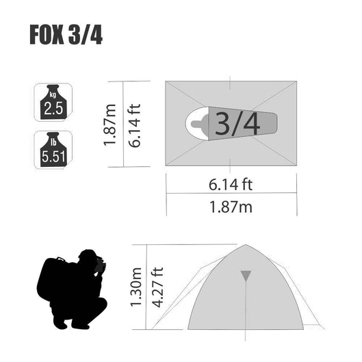 BARRACA FOX 3/4 NAUTIKA