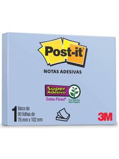 POST IT NOTAS ADESIVA 657 90F - 76X102 - LILAC - UN - 3M