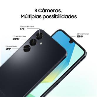 SMART SAMS GLX A16 OCTACORE/256GB/8 RAM/50MP/6.7P - CINZA - UN - SAMSUNG