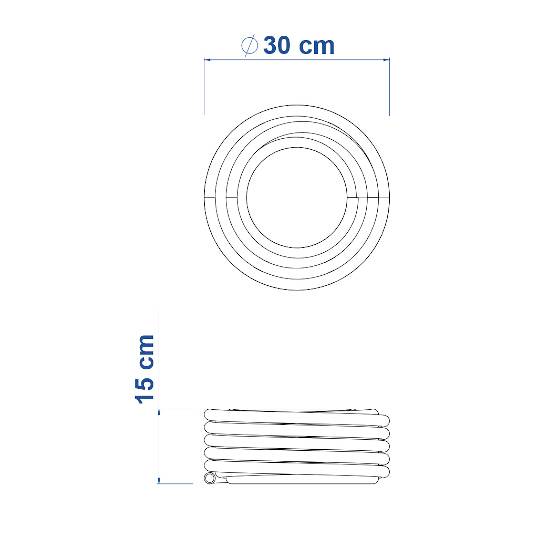 MANGUEIRA DE JARDIM TRAMONTINA COM ENGATES ROLO 30 M 79212 - LAR.S.FLEX