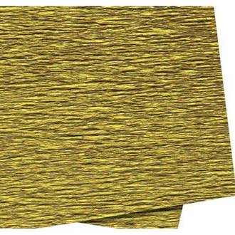 PAPEL CREPOM PARAFINADO METALIZADO - 0,48X2M - OURO - PCT 40 - RIDET