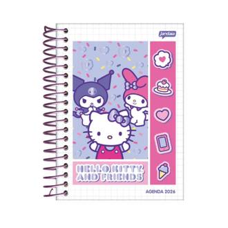 AGENDA ESPIRAL HELLO KITTY M4 - DIARIA - 78197-26 - UN - JANDAIA